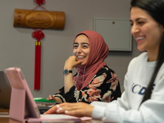 college students study at UC Davis (Karin Higgins/UC Davis)